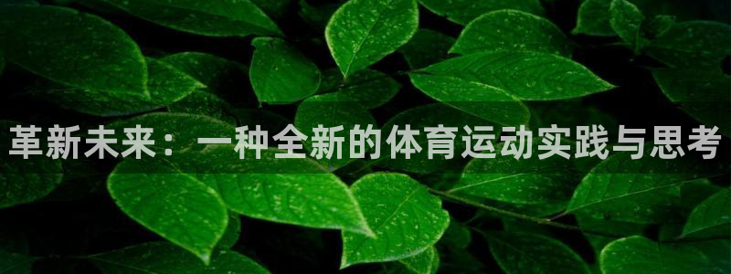 oety欧亿：革新未来：一种全新的体育运动实践与思考