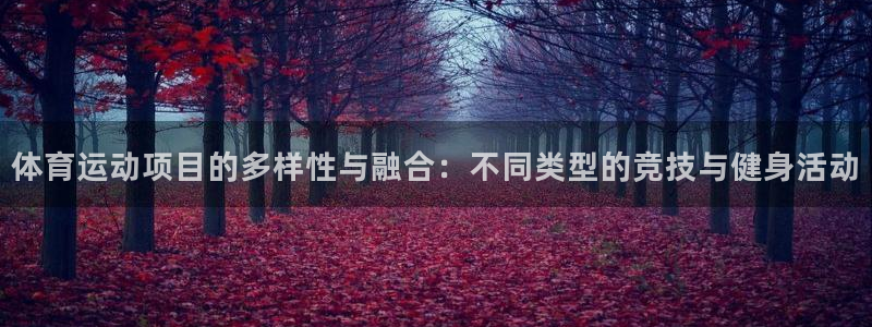 oety欧亿：体育运动项目的多样性与融合：不同类型的竞技与健身活动
